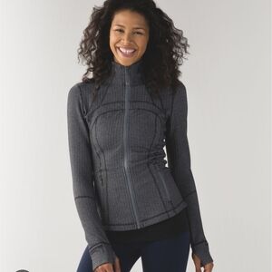 lululemon athletica Gray Utility Jacket with High Collar